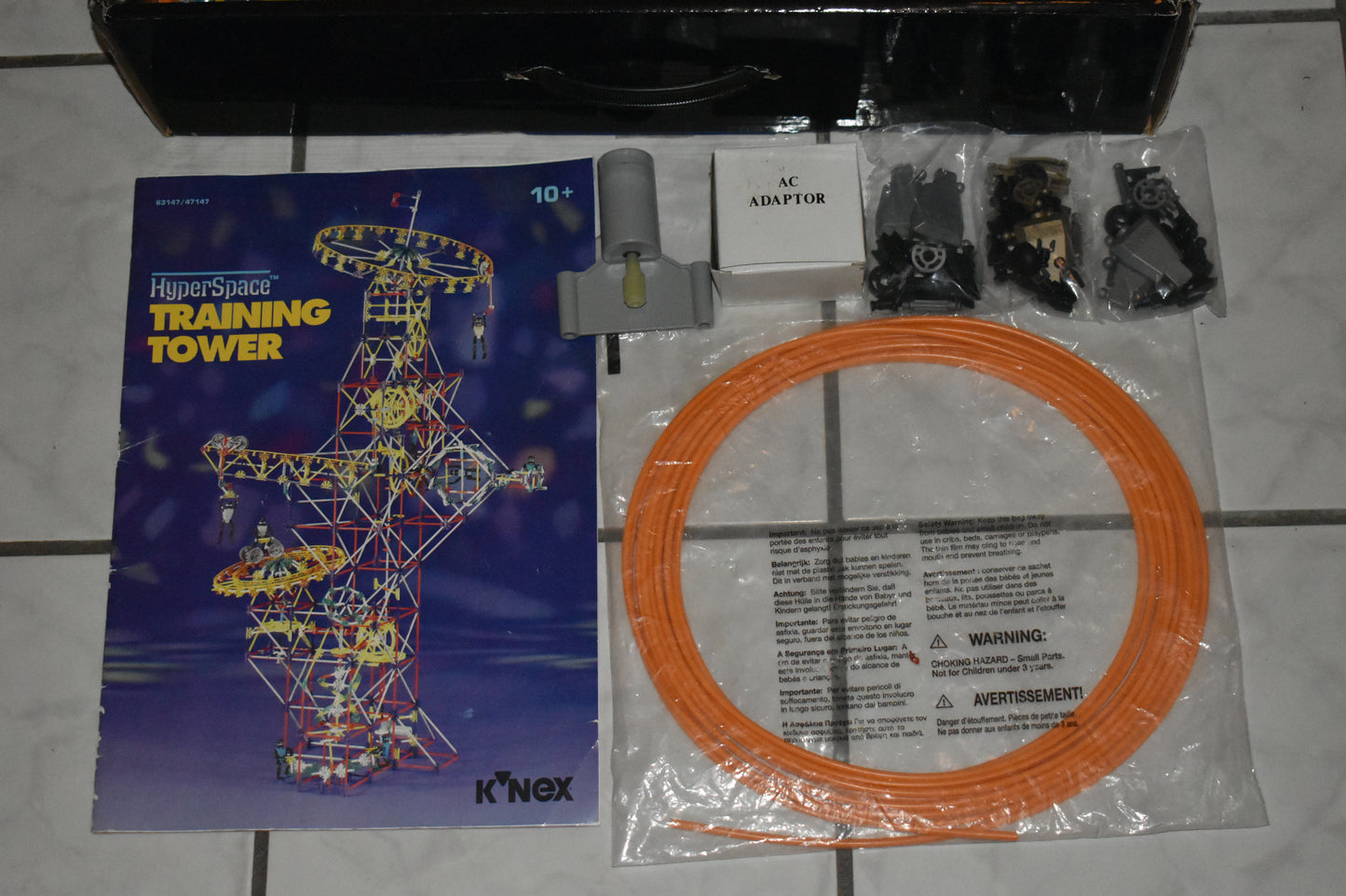 K'NEX Sealed Hyperspace Training Tower Open Box Model Number 63147 Motor 1997 Knex
