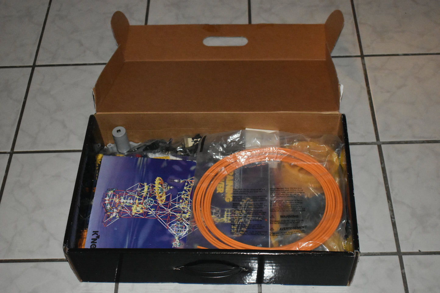 K'NEX Sealed Hyperspace Training Tower Open Box Model Number 63147 Motor 1997 Knex