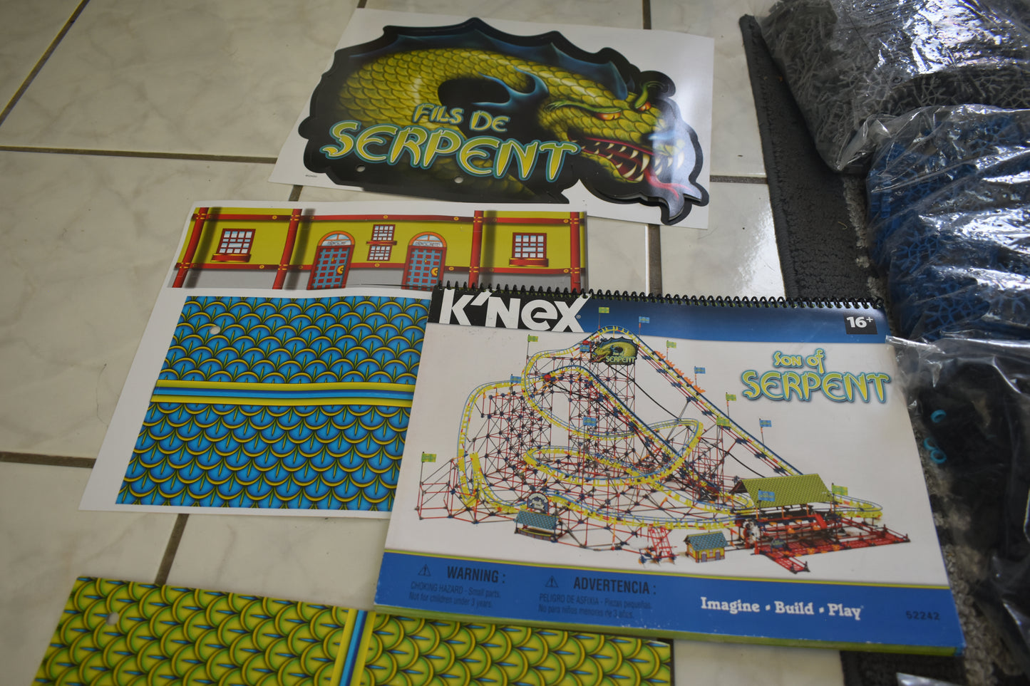 K'NEX RARE NEW Sealed Son Of Serpent Coaster Open Box Number 52242 Complete Set Knex