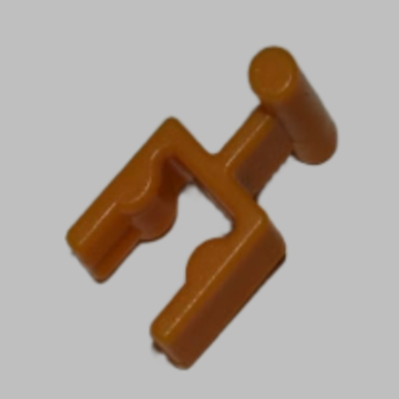K'NEX Clip with Splice end Orange Knex