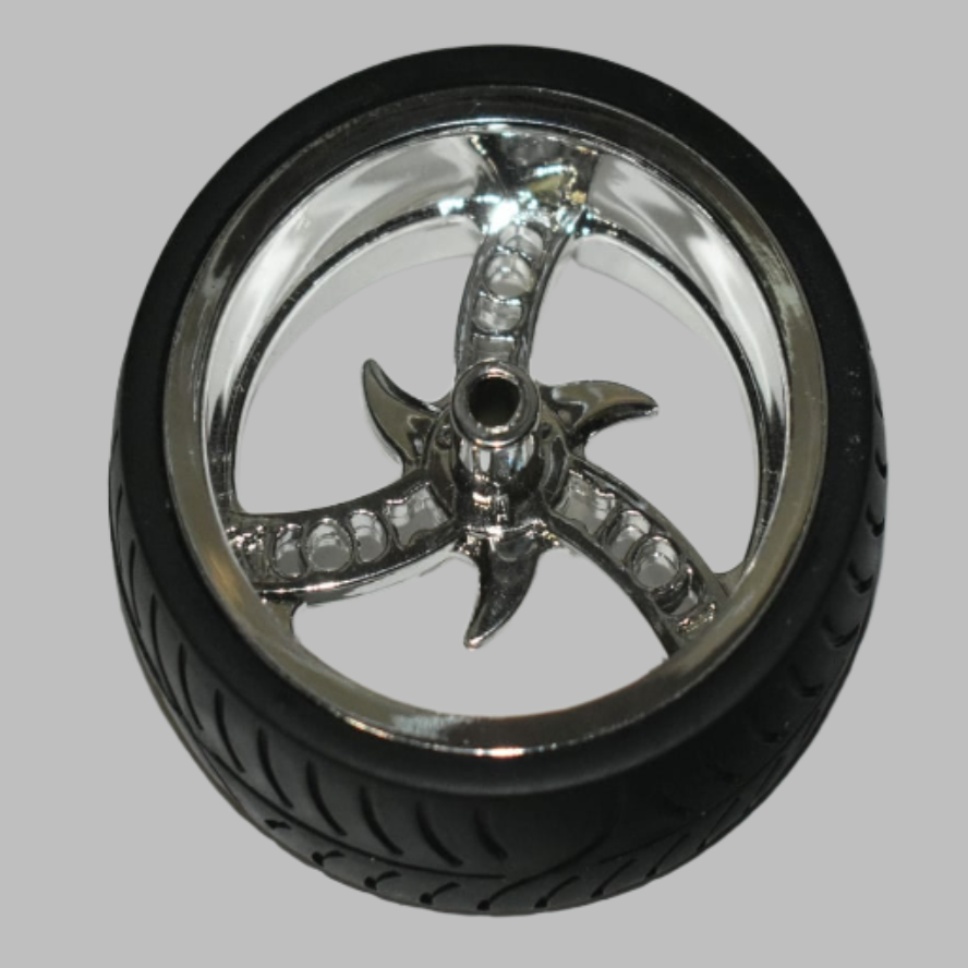 K'NEX Wheel Narrow 100mm Chrome Knex