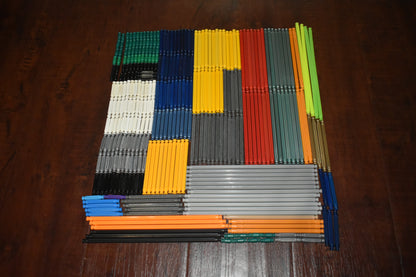 300 K'NEX Rods Mixed Bulk Lot Knex