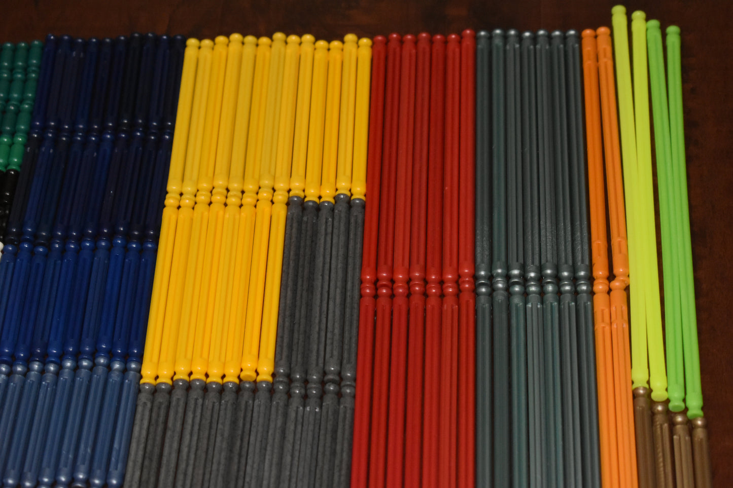 300 K'NEX Rods Mixed Bulk Lot Knex