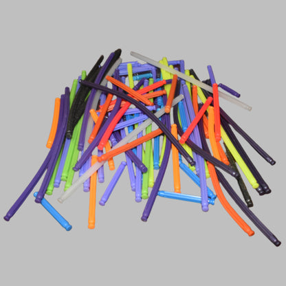 1Knex (100) Random Flexible Rod Assortment Pack - Standard K'nex Flexi Parts Lot