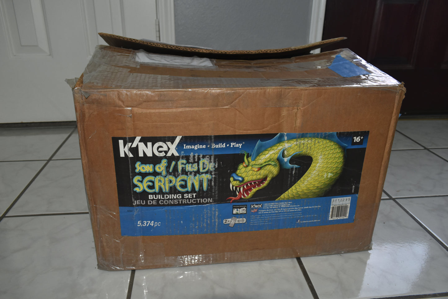 K'NEX RARE NEW Sealed Son Of Serpent Coaster Open Box Number 52242 Complete Set Knex