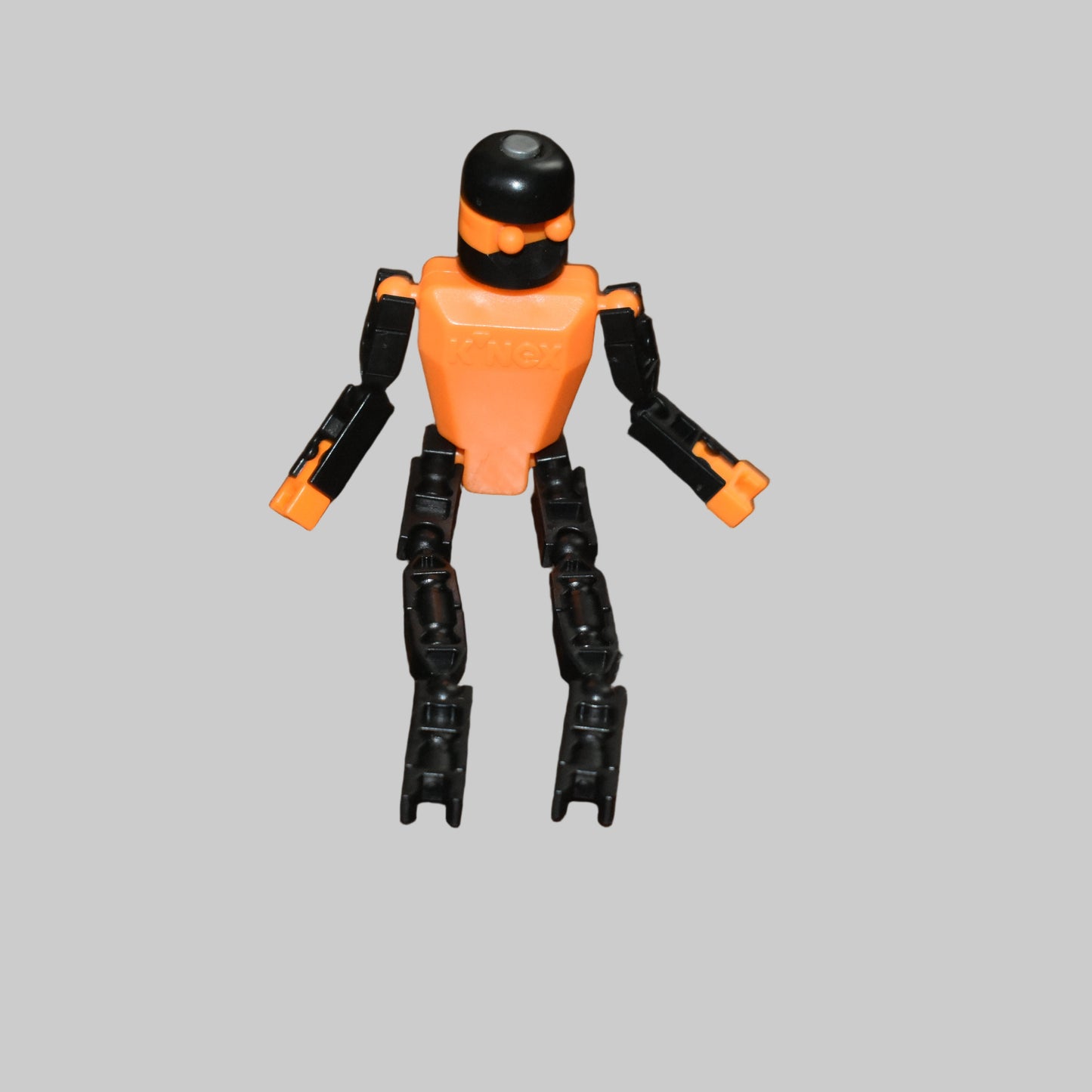 K'NEXMAN Robot figure Rare Fluorescent Orange (kit form) Knex