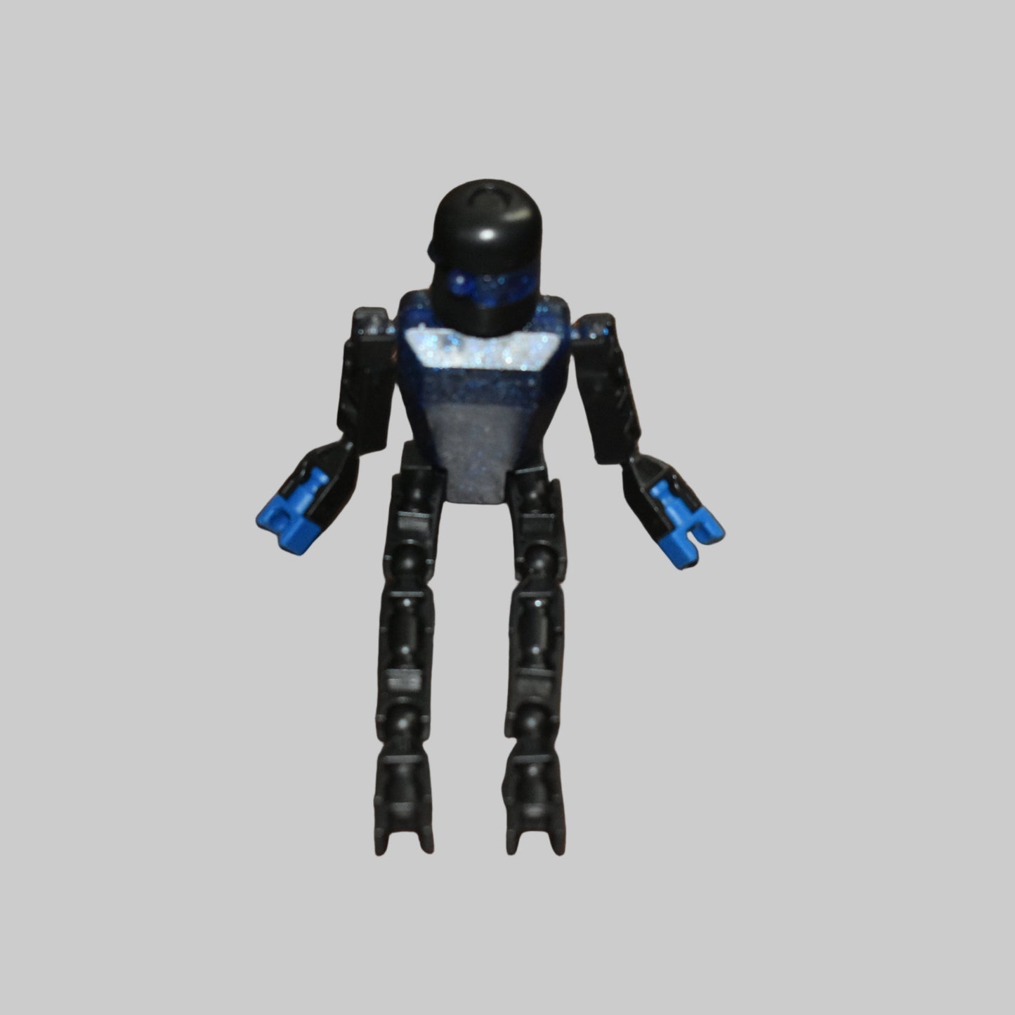 K'NEXMAN Robot figure RARE Sparkle Blue (kit form) Knex