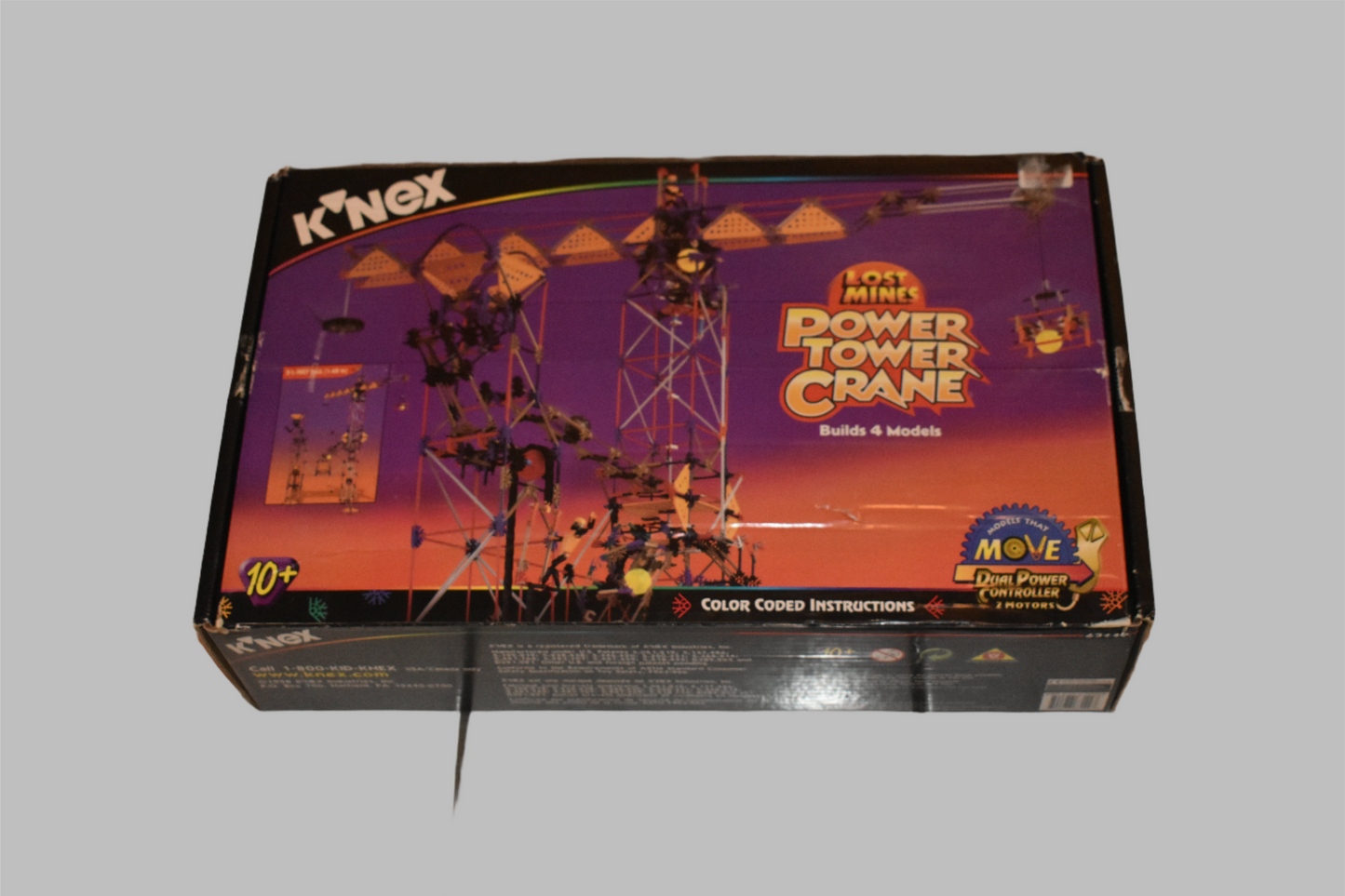 K'NEX Sealed Lost Mines Power Tower Crane Open Box Model Number 63149 Vintage Knex