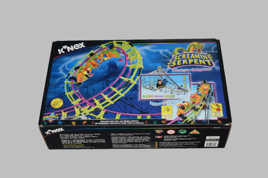 K'NEX Sealed Screamin Serpent Coaster Open Box Number 63153 2001 Complete Knex