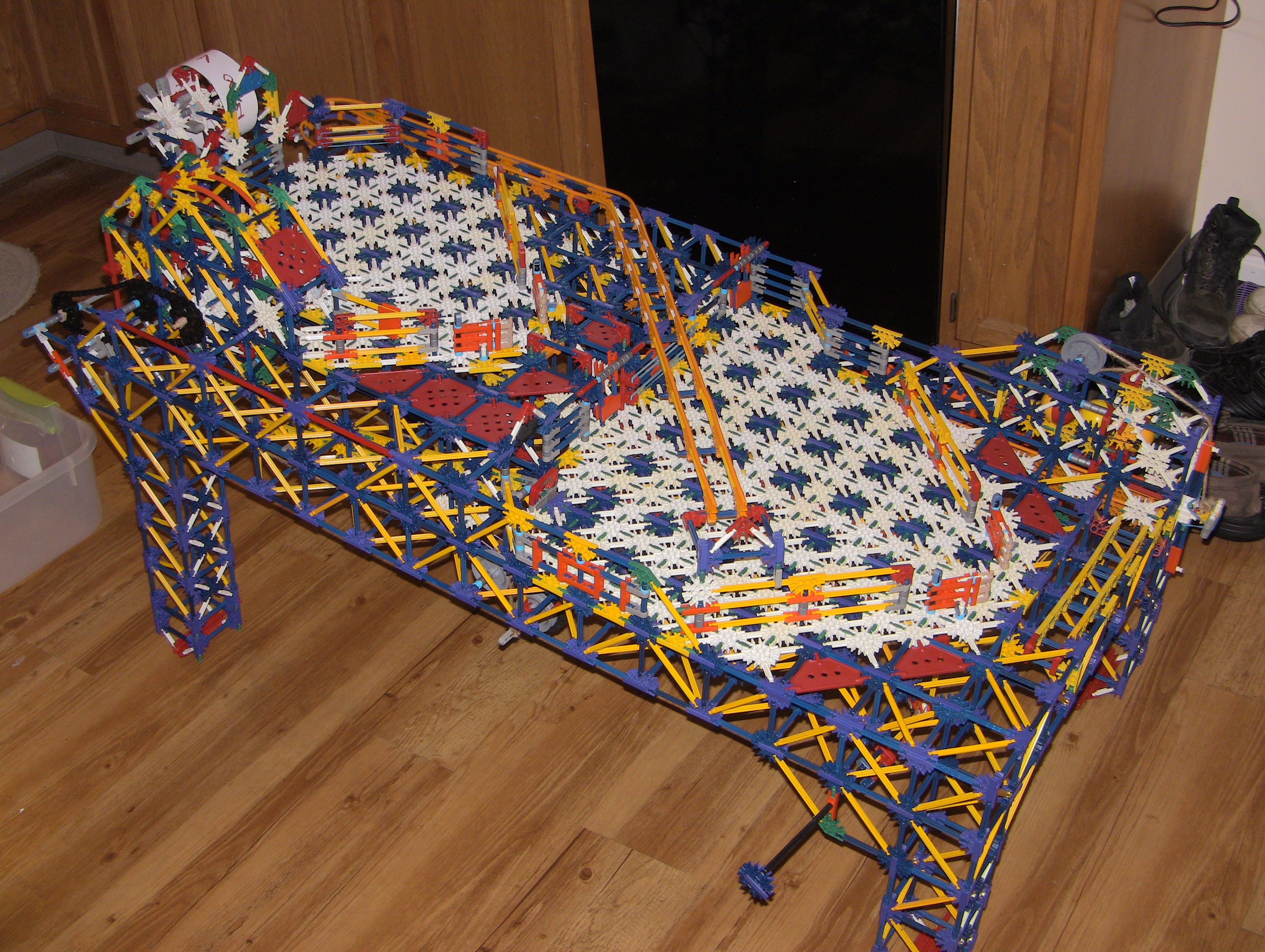 Knex Set Pinball Machine Double-Decker-What-The-Hecker 5,700 Piece COM ...