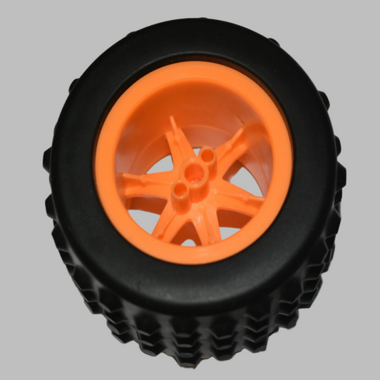 K'NEX Wheel Huge Orange soft tyre Knex